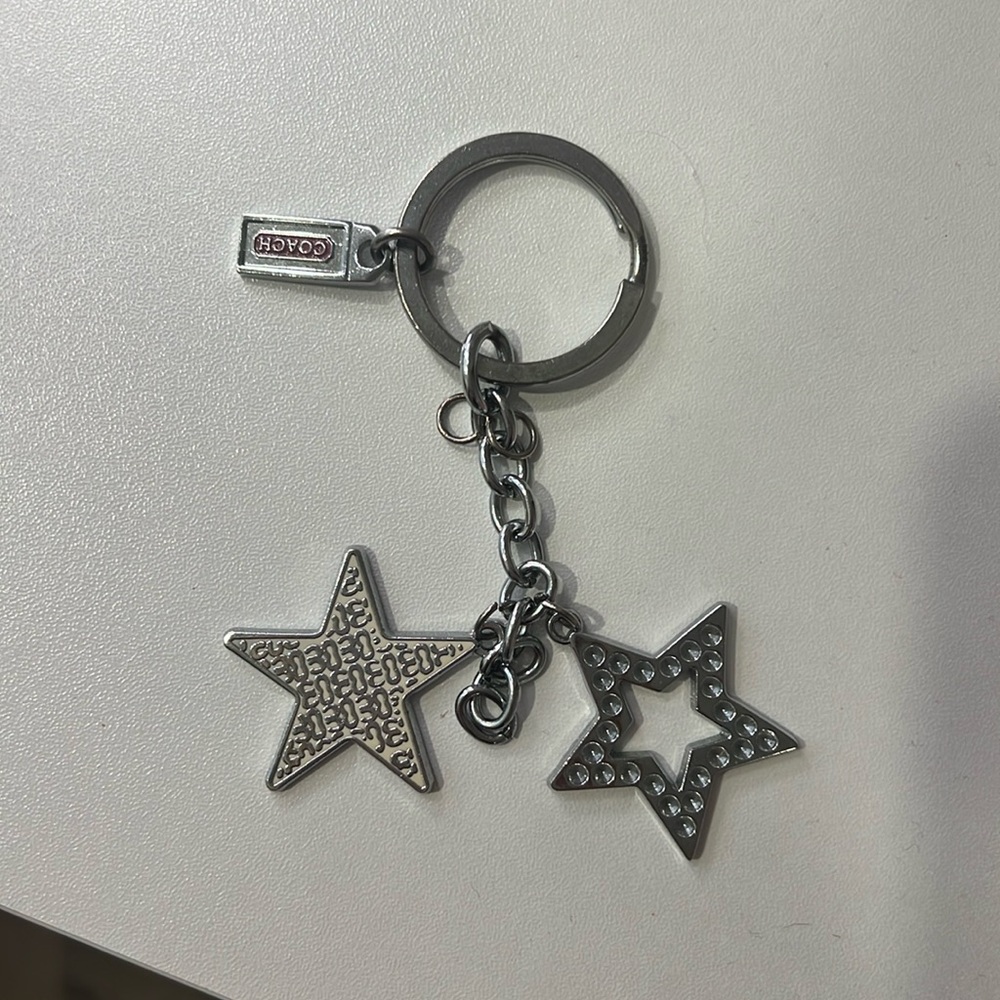 Vintage Coach star keychain